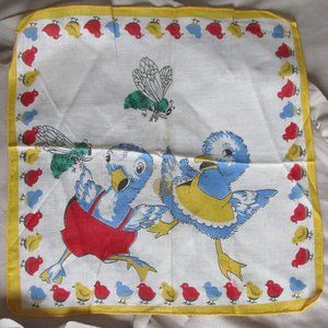 vintage printed cotton handkerchief